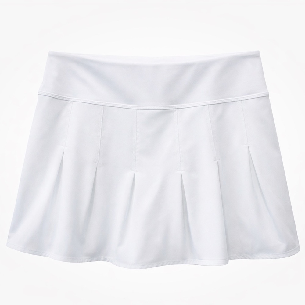 Athleta White Pleated Tennis Skort Small Golf Pickleball EUC
